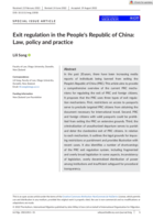 Exit regulation in the People's Republic of China: Law, policy and practice