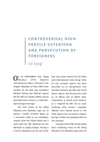 Controversial High-Profile Detention and Prosecution of Foreigners