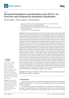 Perceptual Disturbances and Disorders in the ICD-11: An Overview and a Proposal for Systematic Classification
