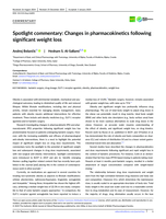 Spotlight commentary: Changes in pharmacokinetics following significant weight loss