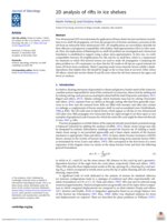 2D analysis of rifts in ice shelves