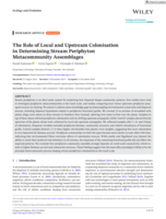 The Role of Local and Upstream Colonisation in Determining Stream Periphyton Metacommunity Assemblages