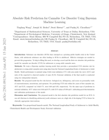 Absolute Risk Prediction for Cannabis Use Disorder Using Bayesian Machine Learning