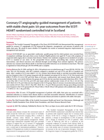 Coronary CT angiography-guided management of patients with stable chest pain: 10-year outcomes from the SCOT-HEART randomised controlled trial in Scotland
