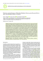 Preference and performance of Pūrerehua Kahukura (<em>Vanessa gonerilla gonerilla</em>) on native and introduced nettles of Aotearoa