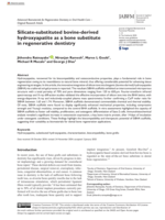 Silicate-substituted bovine-derived hydroxyapatite as a bone substitute in regenerative dentistry