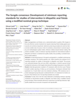 The Songdo consensus: Development of minimum reporting standards for studies of intervention in idiopathic anal fistula using a modified nominal group technique