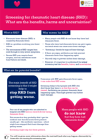 Screening for rheumatic heart disease (RHD): What are the benefits, harms and uncertainties?