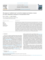 The impact of "artificial wool" on the New Zealand wool industry: Lessons for future substitution transitions in the agricultural sector