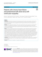 Patients with chronic heart failure and predominant left atrial versus left ventricular myopathy