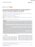 An Overview of Early Psychosis Care in New Zealand—A Need for Culturally Adapted Service Models