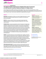 The Digital Health Competencies in Medical Education Framework: An International Consensus Statement Based on a Delphi Study
