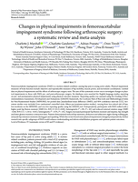 Changes in physical impairments in femoroacetabular impingement syndrome following arthroscopic surgery: a systematic review and meta-analysis