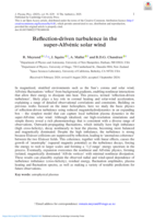 Reflection-driven turbulence in the super-Alfvénic solar wind
