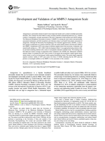 Development and validation of an MMPI-3 Antagonism scale