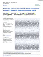 Personality, space use, and networks directly and indirectly explain tick infestation in a wild population of lizards