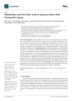 Metabolites and Free Fatty Acids in Japanese Black Beef During Wet Aging