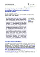 Nurturing wellbeing: situational demands, learning behaviour and mental wellbeing among working postgraduate students