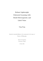 Robust lightweight federated learning with model heterogeneity and label noise