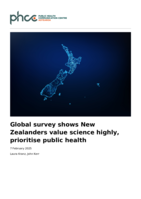 Global survey shows New Zealanders value science highly, prioritise public health