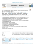 The acceleration of low-carbon transitions: Insights, concepts, challenges, and new directions for research
