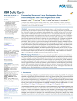 Forecasting Recurrent Large Earthquakes From Paleoearthquake and Fault Displacement Data