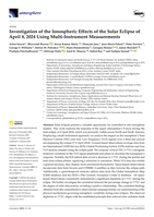 Investigation of the Ionospheric Effects of the Solar Eclipse of April 8, 2024 Using Multi-Instrument Measurements