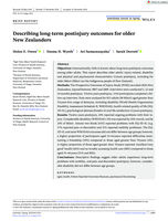 Describing long-term postinjury outcomes for older New Zealanders