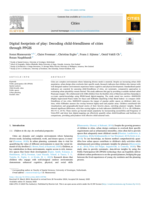 Digital footprints of play: Decoding child-friendliness of cities through PPGIS