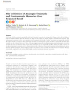 The Coherence of Analogue Traumatic and Nontraumatic Memories Over Repeated Recall