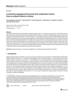 Community engagement for buruli ulcer eradication: lessons from an endemic district in Ghana