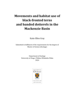 Movements and habitat use of black-fronted terns and banded dotterels in the Mackenzie Basin