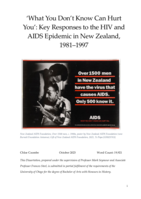 'What You Don’t Know Can Hurt You': Key Responses to the HIV and AIDS Epidemic in New Zealand, 1981–1997