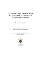 An exploratory study of head accelerations in free-ski and snowboard athletes