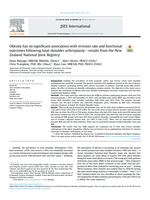 Obesity has no significant association with revision rate and functional outcomes following total shoulder arthroplasty – Results from the New Zealand National Joint Registry