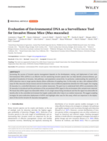 Evaluation of Environmental DNA as a Surveillance Tool for Invasive House Mice (Mus musculus)