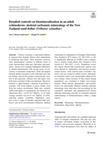 Detailed controls on biomineralization in an adult echinoderm: skeletal carbonate mineralogy of the New Zealand sand dollar (Fellaster zelandiae)
