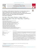 Developing a multicomponent intervention to increase glucose time in range in adolescents and young adults with type 1 diabetes: An optimisation trial to screen continuous glucose monitoring, sleep extension, healthier snacking and values-guided self-management intervention components