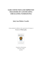 Early detection and improved diagnosis of cancer using circulating tumour DNA