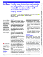 Postdischarge health information tools and information needs for mothers of vulnerable newborns in low- and middle-income countries: a scoping review