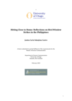 Hitting Close to Home: Reflections on Bird Window Strikes in the Philippines