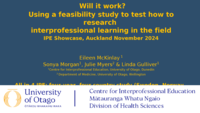Will it work? Using a feasibility study to test how to research interprofessional learning in the field