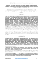 How Will You Hear My Voice? The Development of Indigenous-Centred Supported Decision-Making for Mental Health Service Users in Aotearoa New Zealand