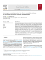 Not/belonging as health promotion: The affective potentialities of human and non-human relationalities in mother-baby-assemblages