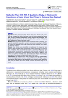 No Earlier Than 9:45 A.M. A Qualitative Study of Adolescents' Experiences of Later School Start Times in Aotearoa New Zealand