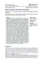 Physical properties of seed ball formulations