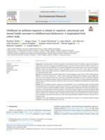 Childhood air pollution exposure is related to cognitive, educational and mental health outcomes in childhood and adolescence: a longitudinal birth cohort study