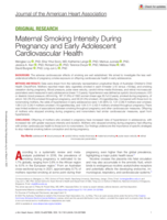 Maternal Smoking Intensity During Pregnancy and Early Adolescent Cardiovascular Health