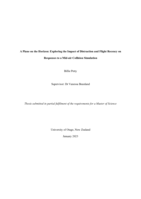 A Plane on the Horizon: Exploring the Impact of Distraction and Flight Recency on Responses to a Mid-air Collision Simulation