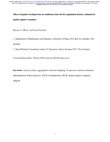 Effect of spatial overdispersion on confidence intervals for population density estimated by spatial capture–recapture